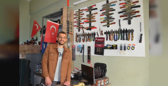 Kurban bayramı öncesi bıçaklar raflarda yerini aldı